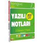 7. Sınıf Yazılı Notları 2. Dönem 1. Yazılı Konu Özetli  Tonguç Yayınları